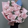 Розовый жемчуг Букет французских роз с доставкой в Пятигорске
