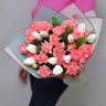 Свежесть Букет с тюльпанами и розами с доставкой в Пятигорске