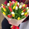 Весенняя сказка №5 Нарядный букет тюльпанов с доставкой в Пятигорске