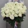 51 высокая белая роза с доставкой в Пятигорске