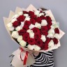 Красные и белые розы премиум с доставкой в Пятигорске