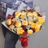 Букет пионовидных роз Sunny  с доставкой в Пятигорске