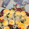 Букет пионовидных роз Sunny  с доставкой в Пятигорске